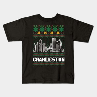 Charleston South Carolina Ugly Christmas Kids T-Shirt